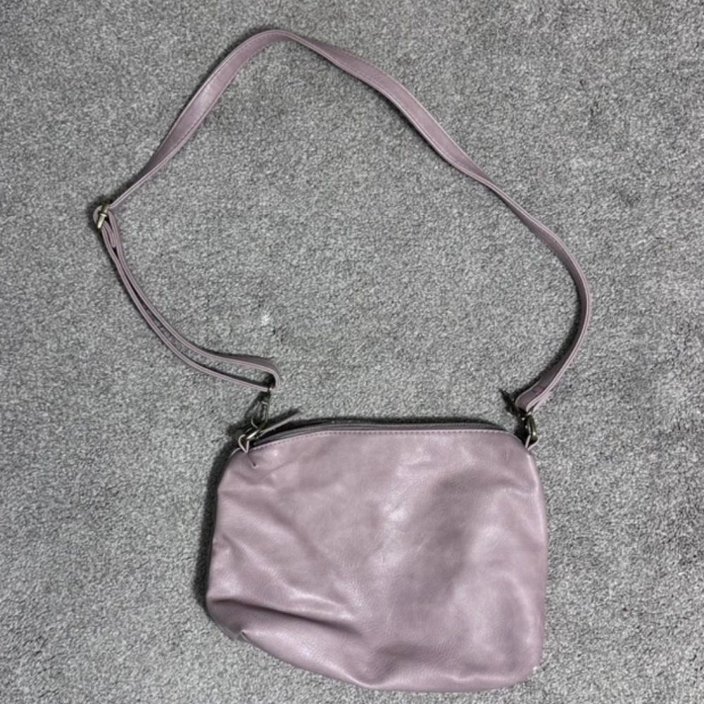 Mauve cross body purse